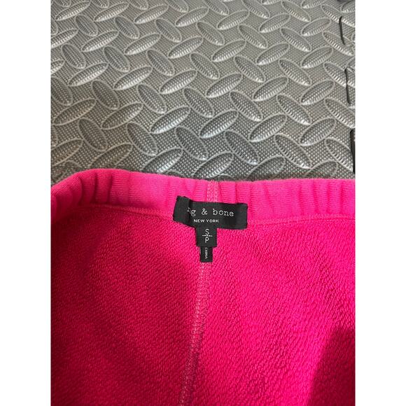 Rag & Bone Bright Rose Racer Sweatpants Fusha‎ Pink Womens Size Small - Picture 3 of 9